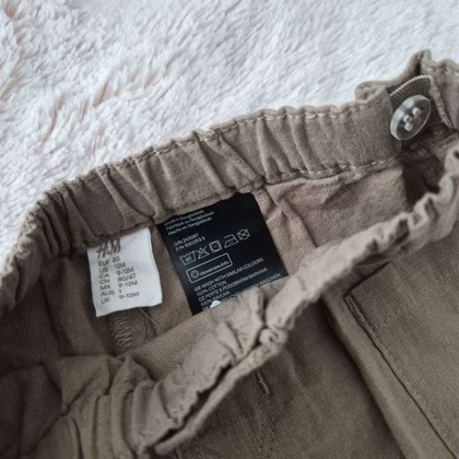 شلوارک لینن دخترانه اچ اند ام کد Z-NM78