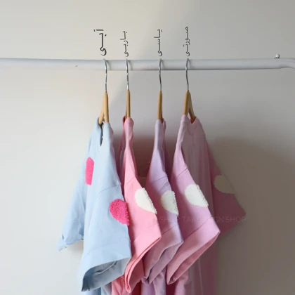 تیشرت زنانه قلبی کد 6043