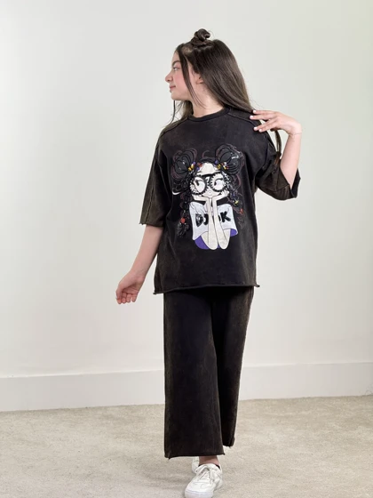 ست تیشرت و شلوار واید جودی