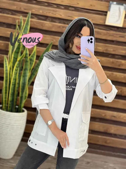 مانتو لینن آستین پیله