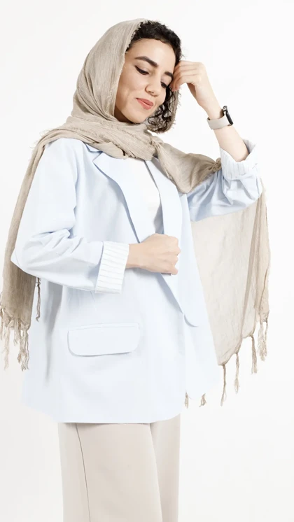 کت بلوئه لینن