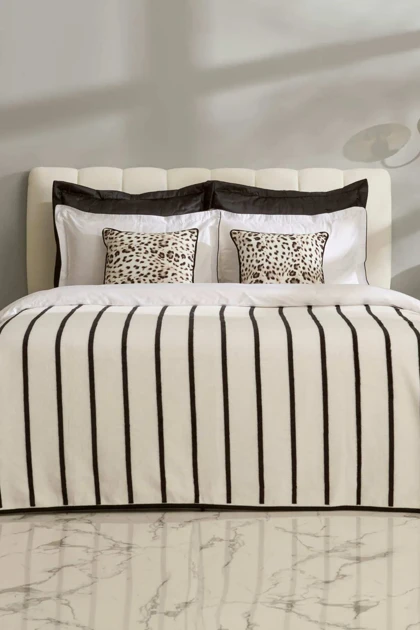 سرویس روتختی دو نفره Karaca Home مدل Feline Winter Set پلی‌استر - مشکی