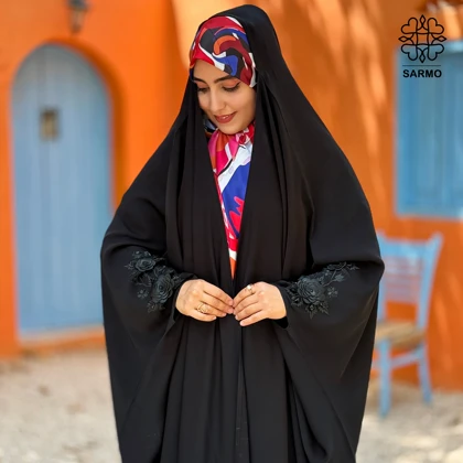 چادر دو گل کرپ ندای کره اصل