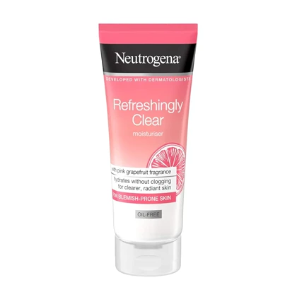 کرم مرطوب‌کننده صورت نوتروژینا مدل Refreshingly Clear مناسب انواع پوست حجم 50 میلی‌لیتر