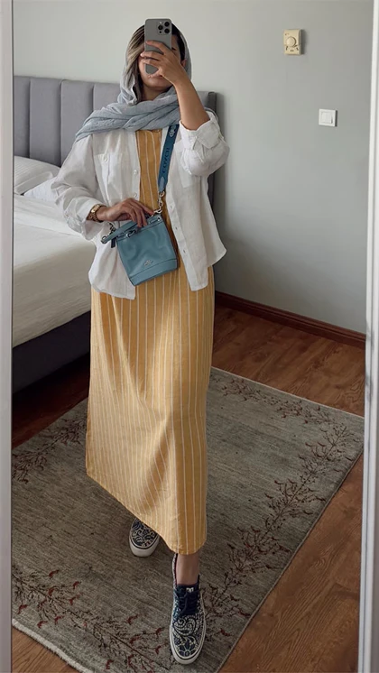 شومیز لینن آیزاک میزراهی CH215