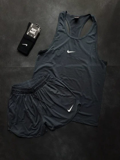 ست رکابی + شلوارک + جوراب نایکی