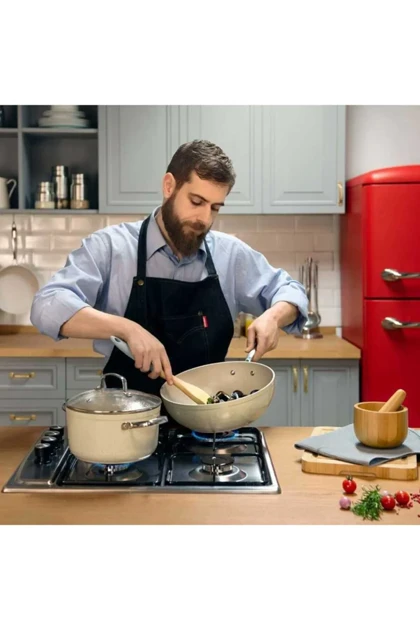 قابلمه KORKMAZ مدل Granita گرانیتی - طوسی