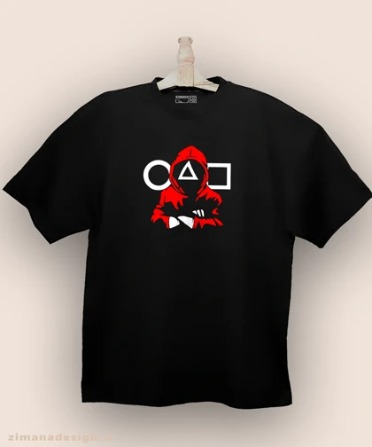 تیشرت لش مردانه و زنانه طرح اسکویید گیم کد 933