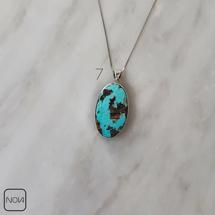 گردنبند فیروزه زنانه - کد 251288