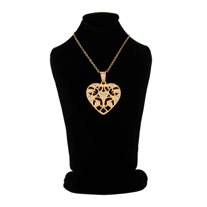 گردنبند دخترانه مدل قلبی