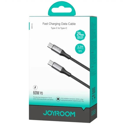 کابل تایپ سی 60 وات جویروم JOYROOM مدل S-A28 طول 1 متر