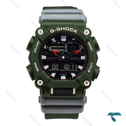 ساعت جیشاک GA-900C مردانه سبز طوسی Casio-5879-G