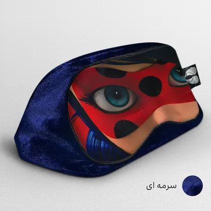 چشم بند بچگانه کاوا ماسک مدل دختر کفشدوزکی کد19