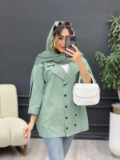 مانتو لینن ده دکمه