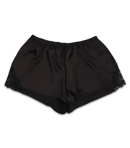 ست تاپ و شورتک ساتن Neev نیو کد 4010 مشکی Black