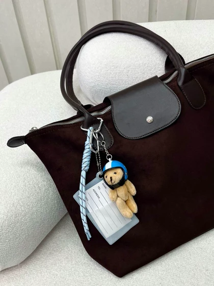 چارم بگ blue teddy