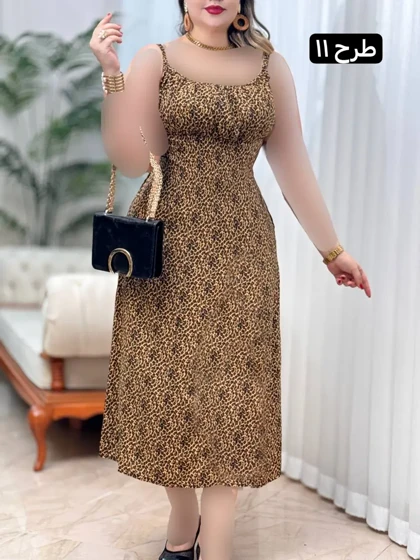 پیراهن نخی شیرین 3294