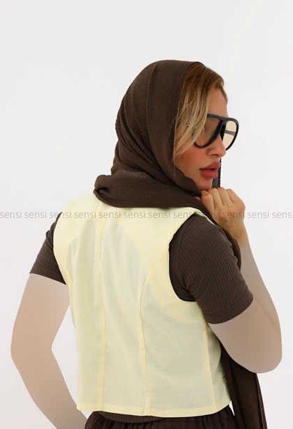 جلیقه زنانه ساده رنگی کد1006413