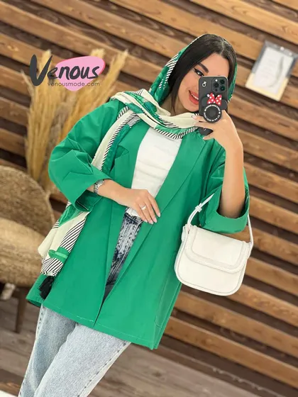 مانتو کتی یقه مثلثی