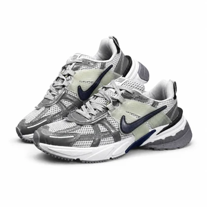 کفش کتانی مردانه نایکی v2k طوسی سرمه ای Nike V2k