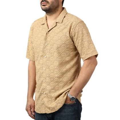 پیراهن آستین کوتاه مراکشی مردانه مدل 62118111