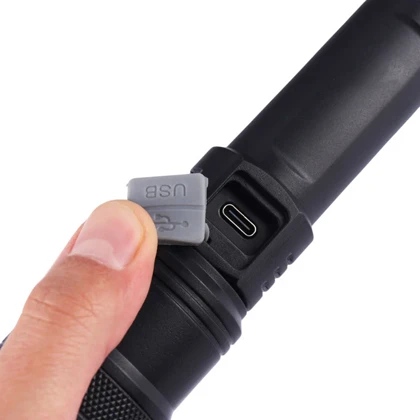 چراغ قوه پلیسی TY-908 دارای زوم-مشکی