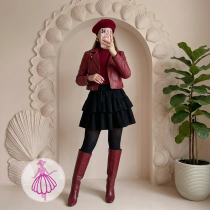 دامن زنانه مخمل عروسکی در رنگبندی متنوع(کد1422)