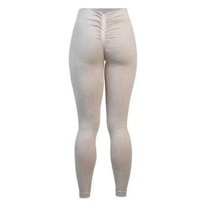 لگ سیملس ورزشی زنانه سنگشور کبریتی کمر هفتی مدل 4H0268 کرم