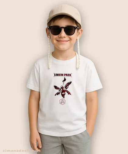 تیشرت بچگانه طرح گروه لینکین پارک کد 972
