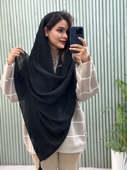 شال پلیسه پاییزه ( دارای ایراد جزئی ) 1