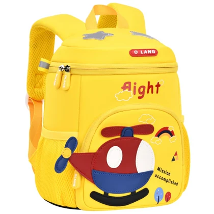 کیف مدرسه کوله پشتی بچه گانه هلیکوپتر اورجینال اولنگ OLANG 6166