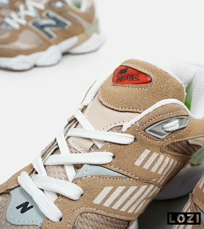 کفش کتانی مردانه و زنانه قهوه ای کرم طوسی NEW BALANCE 9060 مدل 5299