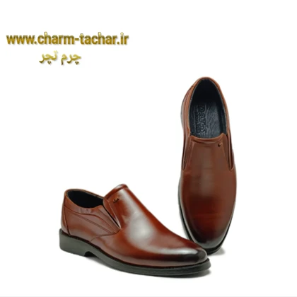 کفش رسمی مردانه بدون بند چرم طبیعیsi186