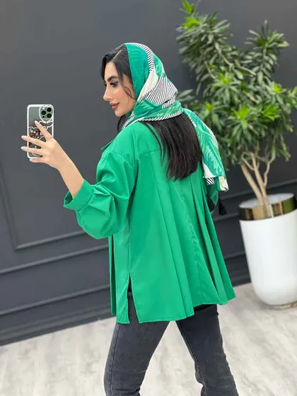 مانتو پیله دار بغل چاک