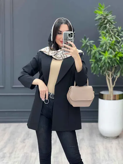 مانتو کتی پشت ژیله دار