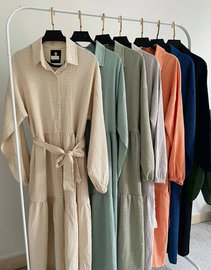 پیراهن مانتویی دلوین