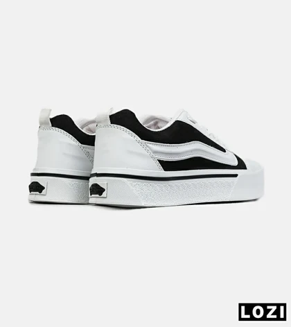 کفش اسنیکرزمردانه زنانه سفید مشکی VANS مدل 8211