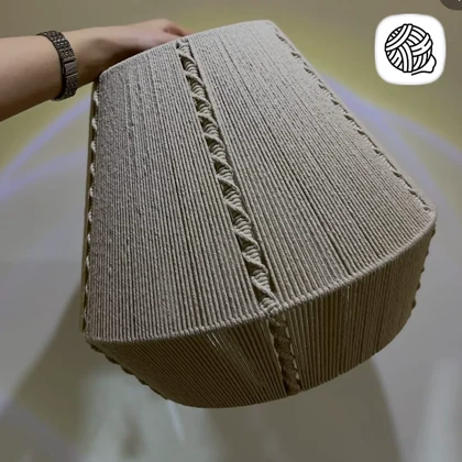 لوستر مکرومه بافی مدل الماس