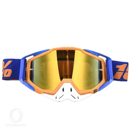 عینک طوفان و اسکی 100% RACECRAFT Orange درجه یک