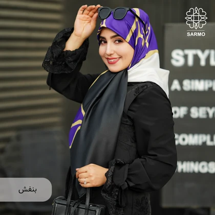 روسری ابریشم کجراه گلرخ