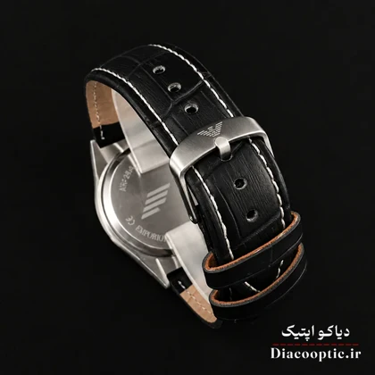 ساعت مچی مردانه موتور ژاپن اصلی برن امپریو آرمانی مدل DO1335 چرمی