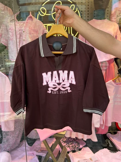 تیشرت یقه دار (mama) 12717