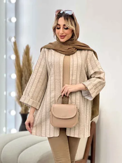 مانتو دوخت دار مغزی دوزی