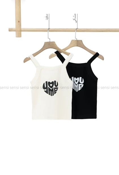 تاپ زنانه کبریتی کشیLOVEکد1006397