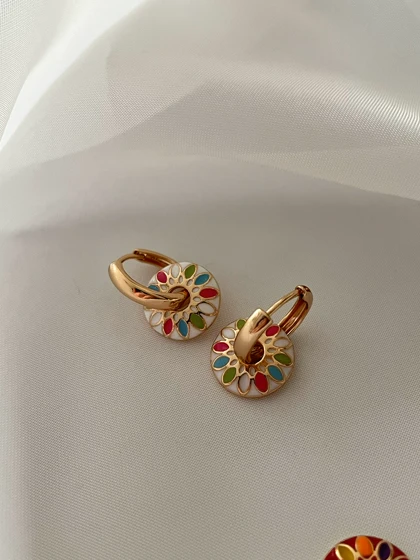 گوشواره های میناکاری ژوپینگ