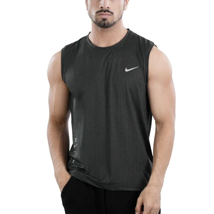 رکابی ورزشی مردانه نایک مدل Dri Fit-033 طوسی تیره
