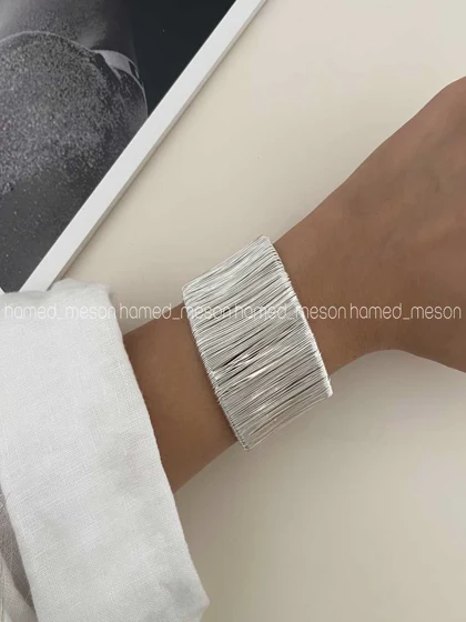 دستبند پهن شیاردار