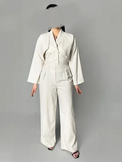 اورال کت یقه انگلیسی راه راه