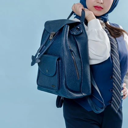 کوله پشتی زنانه چرم یلسان مدل آرتان کد 045-BF