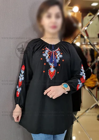 تونیک رگلان گلدوزی 1
